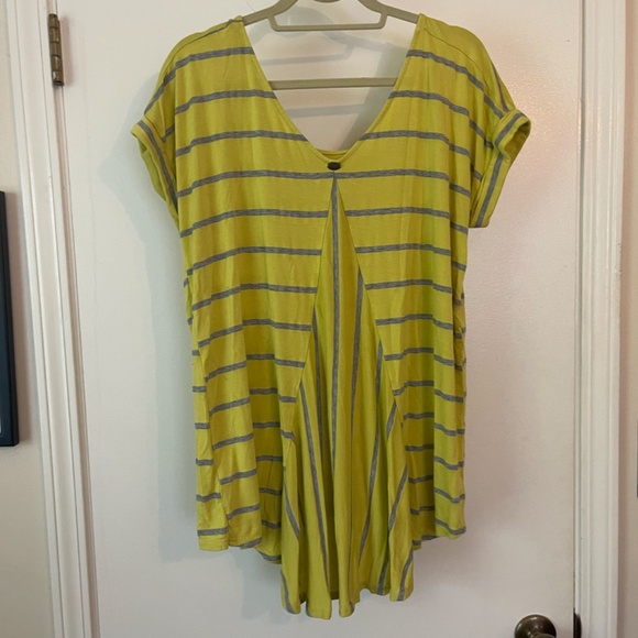 Anthropologie Pure + Good Yellow Striped Tunic - Picture 7 of 7
